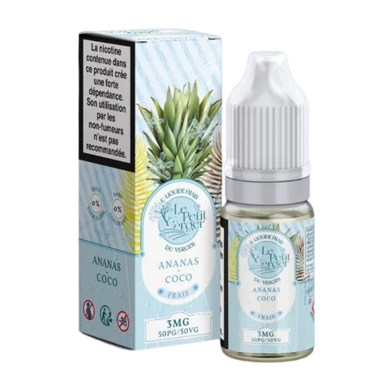 10mg petit verger frais salts savourea 10ml ananas coco