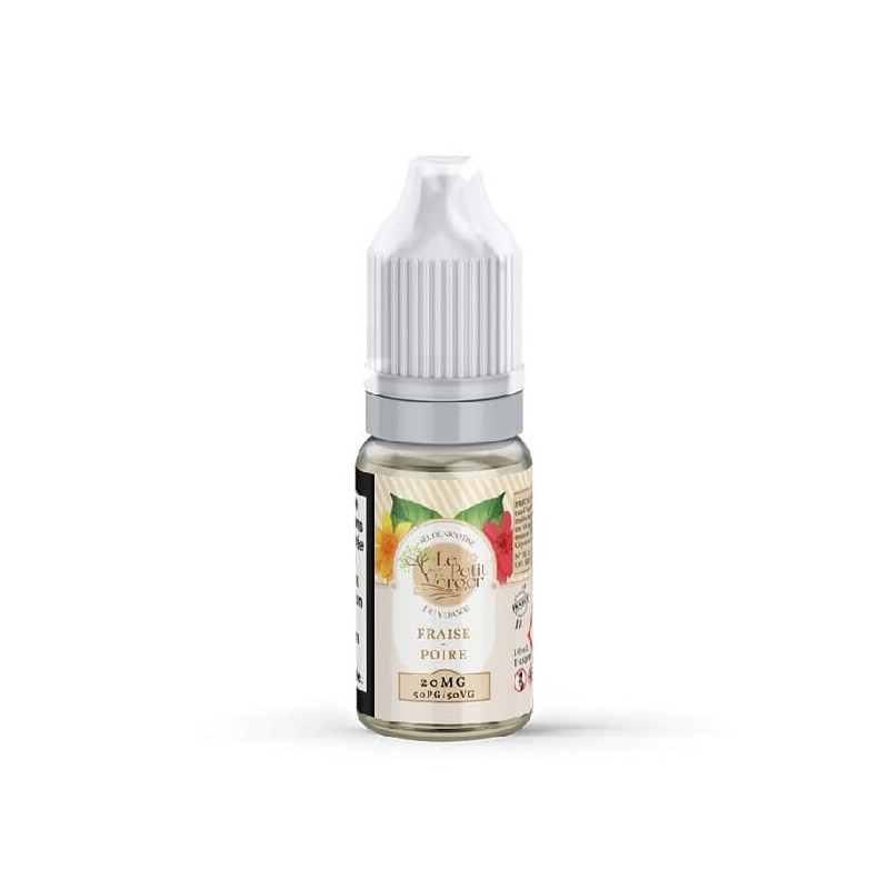 10ml petit verger - sel de nicotine 10mg - savourea fraise-poire