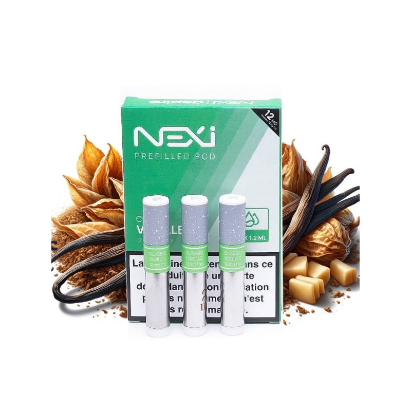 12mg cartouches nexi one aspire vanille