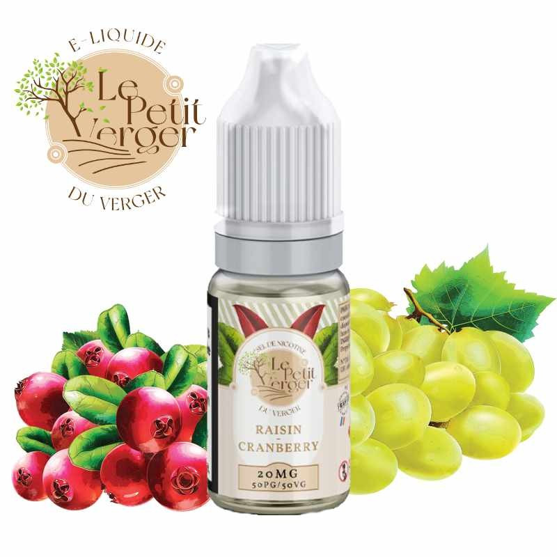 20mg petit verger frais salts - savourea 10ml raisin cranberry
