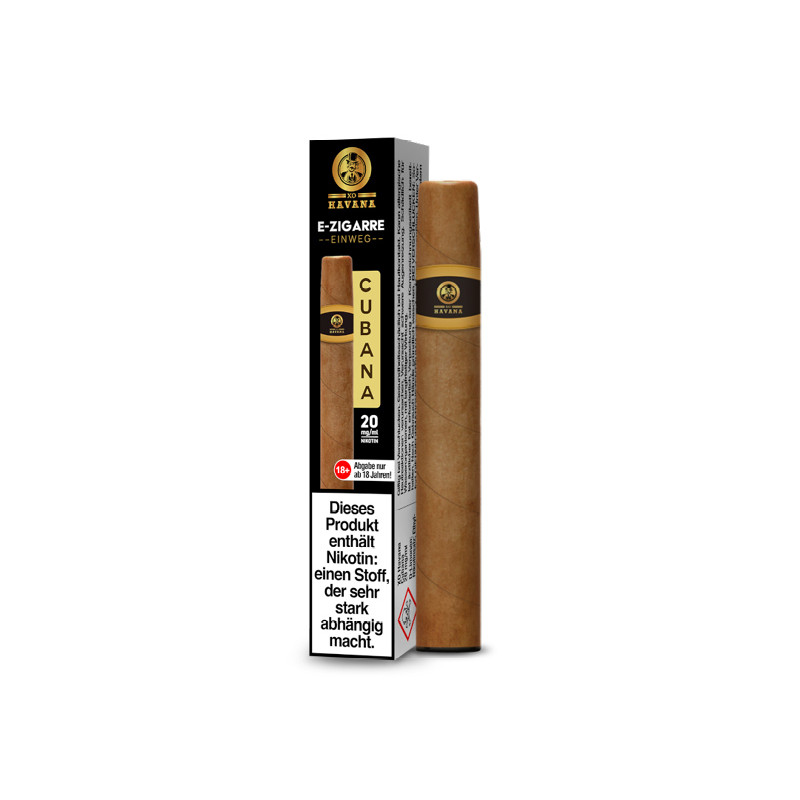 E-cigar cubana 20mg 600puffs cubana