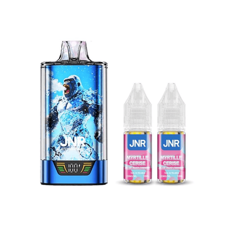 Puff jnr kit gorilla x + 2x10ml - 20mg blue razz ice