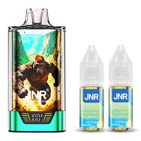 Puff jnr kit gorilla x + 2x10ml - 20mg wild berries ice