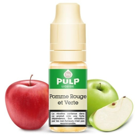 Pulp 0mg liquide 10ml pomme rouge et verte