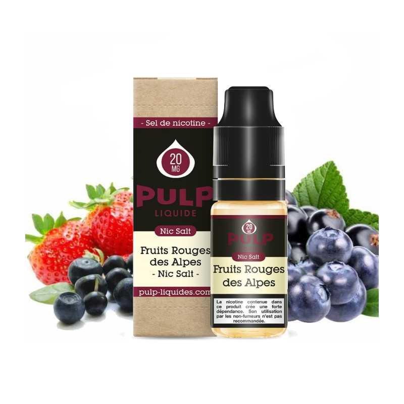 Pulp 20mg sel de nicotine 10ml fruit rouge