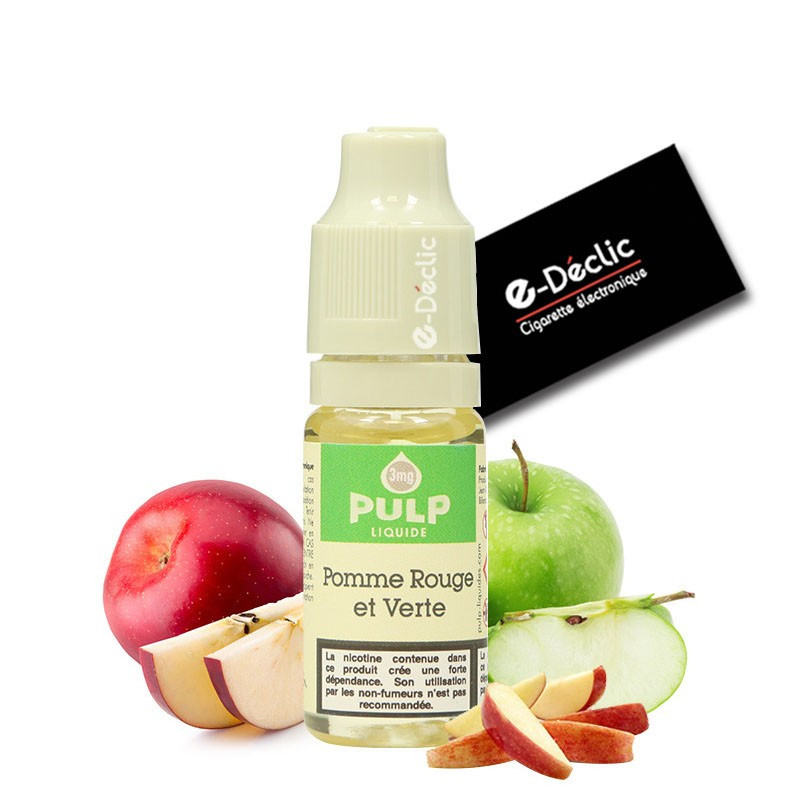 Pulp 3mg liquide 10ml pomme rouge et verte