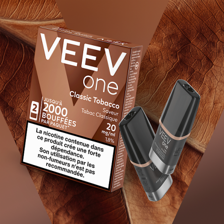 Veev one 1.8% 2x pods classic tabac