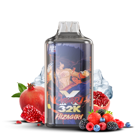 Xfighter 32k puff 20mg rechargeable - liquide fighter fuel & aspire dark shigeri fraise grenade ca