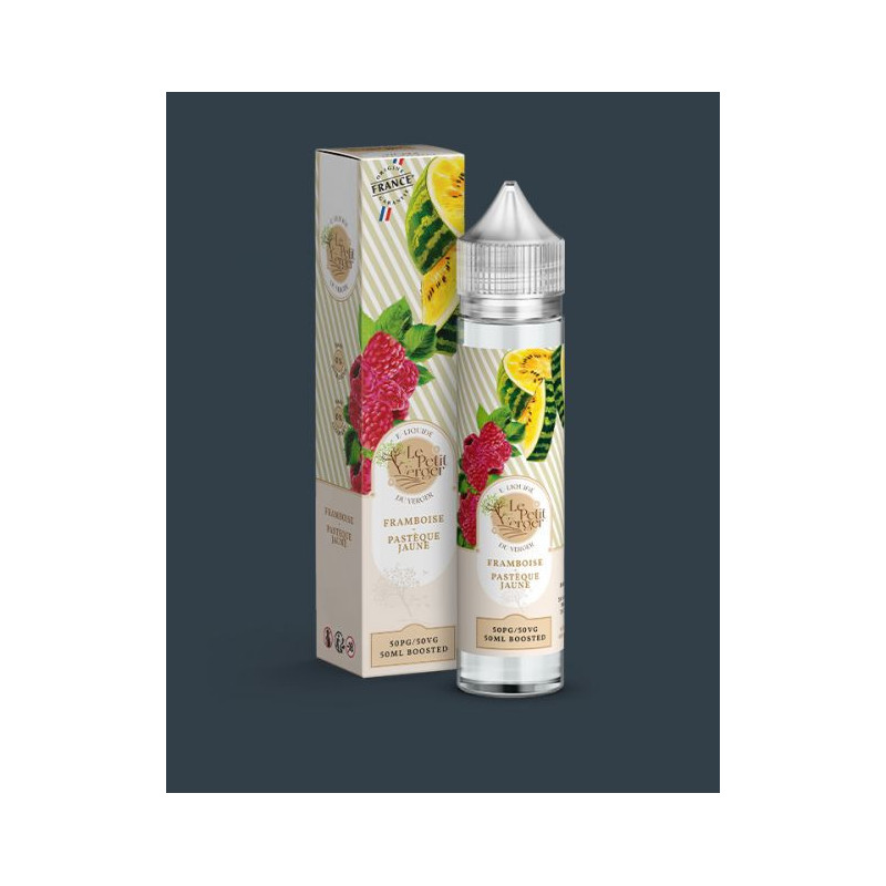 Le petit verger savourea 50ml framboise pastèque jaune