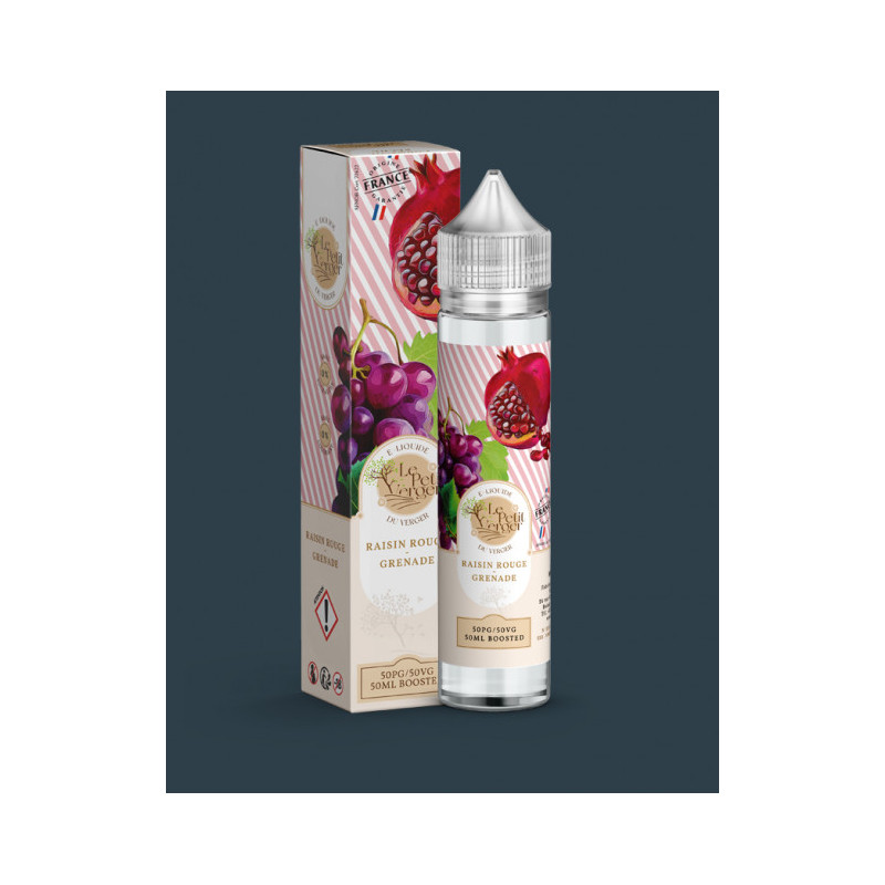Le petit verger raisin rouge  grenade 50ml 0 mg