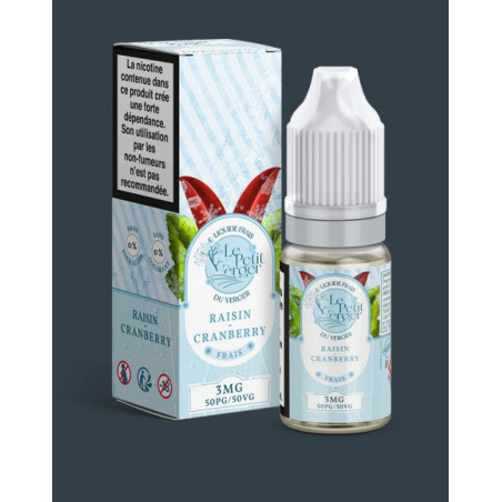 10mg petit verger frais salts savourea 10ml raisin cranberry