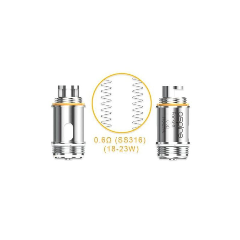 Pocke x aspire 0.60 ohm