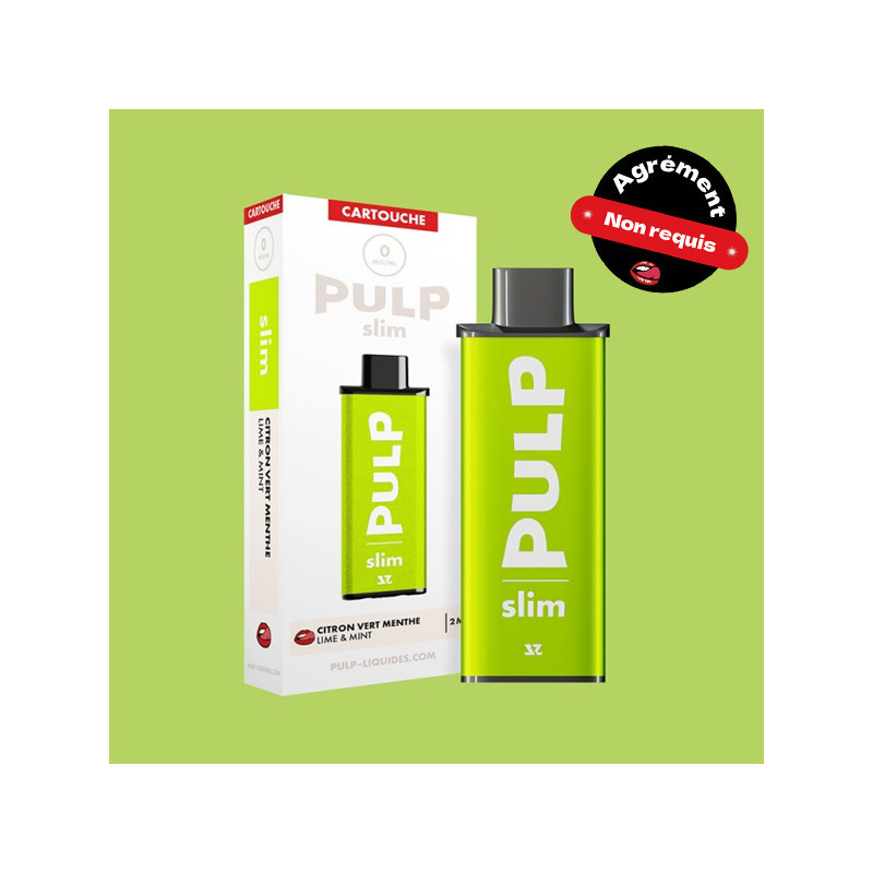 Le pod slim cartouche 20mg  - pulp citron vert menthe