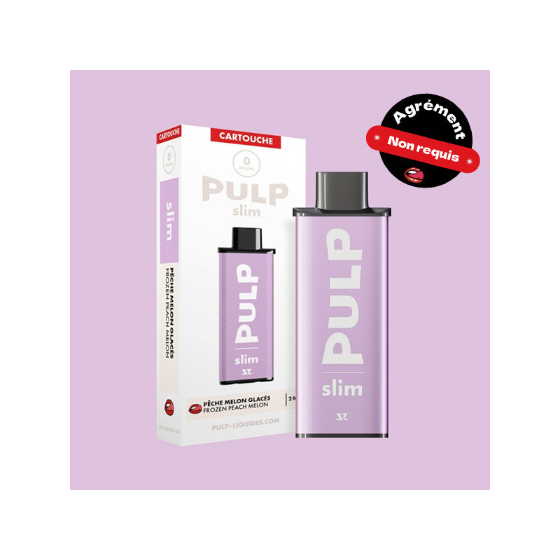 Le pod slim cartouche 10mg  - pulp peche melon glace