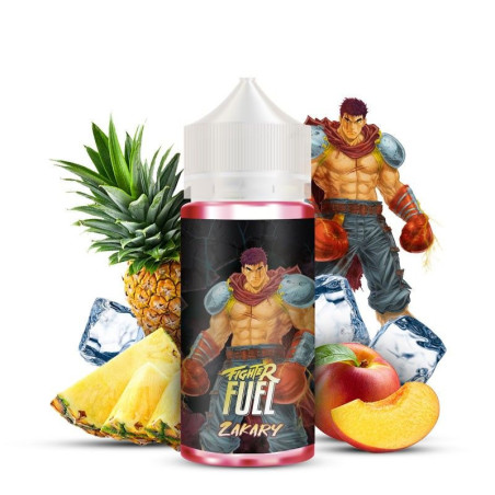 Fighter fuel liquide 100ml zakary pèche ananas