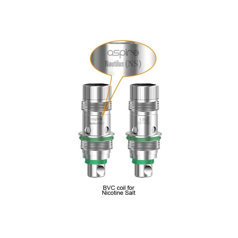 Résistances Nautilus NicSalt par 5 - Aspire