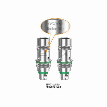 Résistances Nautilus NicSalt par 5 - Aspire