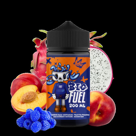 Framboise bleue, Nectarine, Fruit du Dragon 200ml 0mg BIG FUEL - Maiso