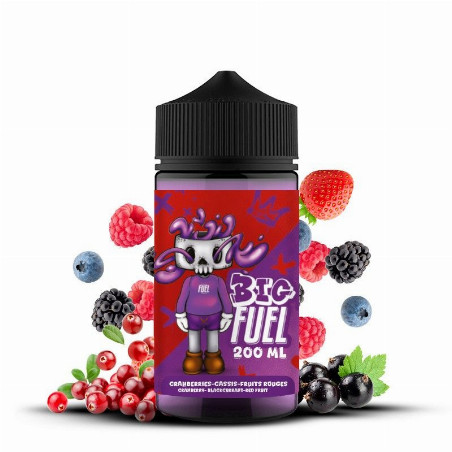 Cranberries, Cassis, Fruits rouges 200ml 0mg BIG FUEL - Maison Fuel