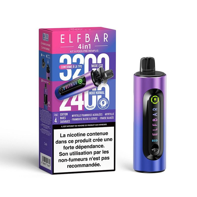 Kit 4in1 10K - Edition Baies Sauvages - Elfbar