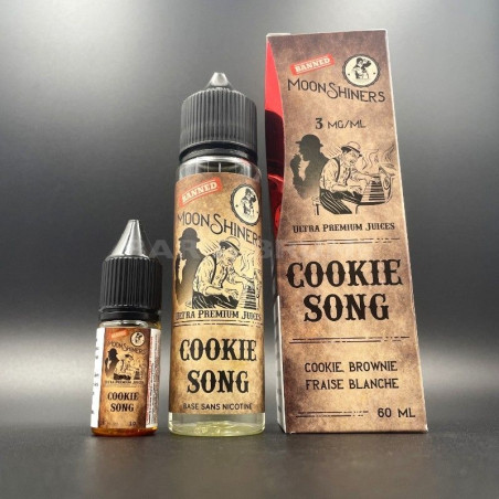 Cookie, brownie, fraise blanche - cookie song - moonshiners 0.3 mg